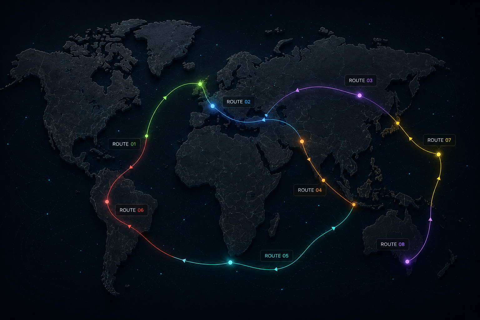 Global Trade Network Map - EAART AFRICA International Logistics
